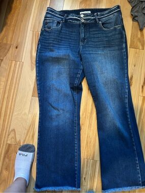 KanCan Dark Blue Flare Jeans